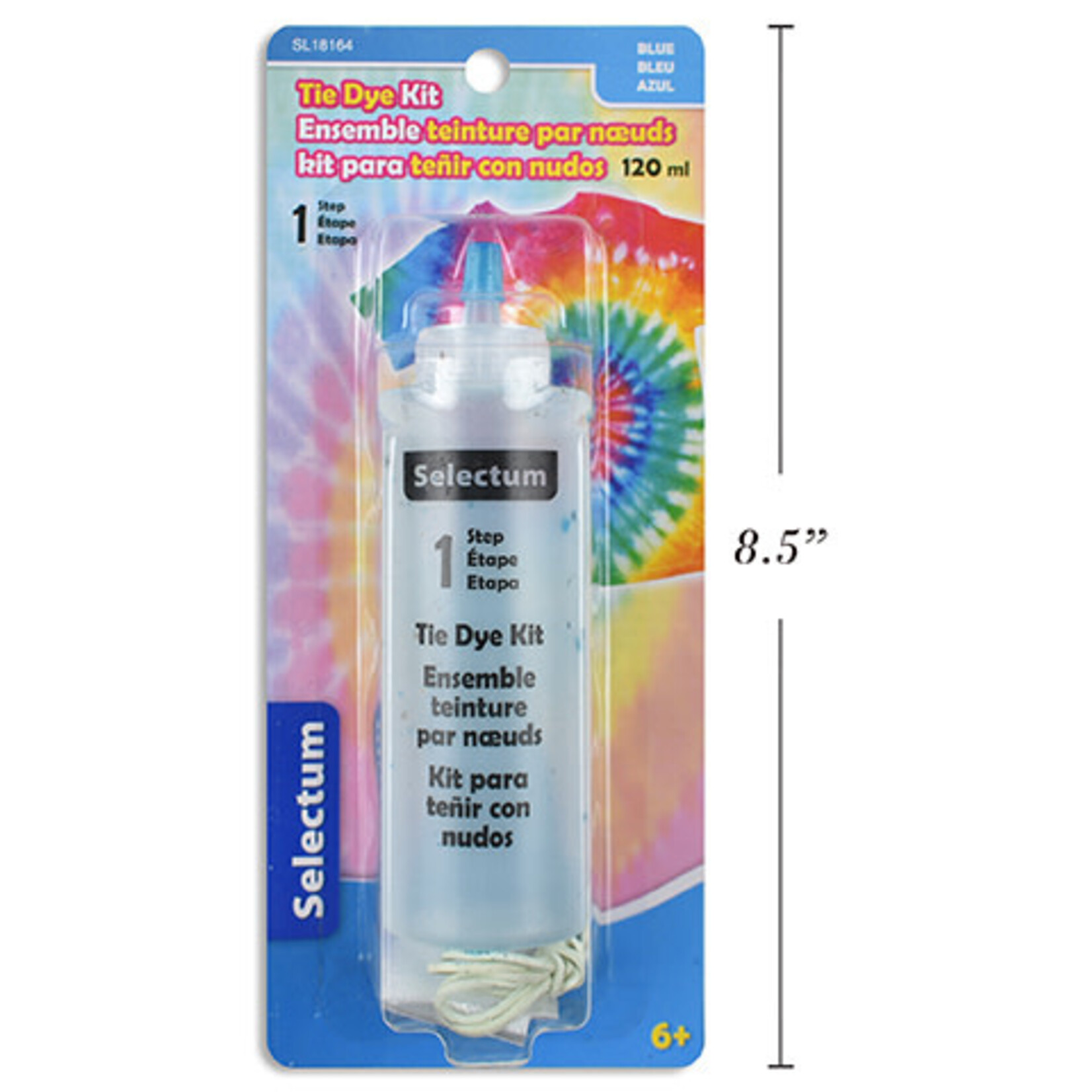 Tie Dye Bottle 120 ML with 6 Bands, 2 Gloves and Instructions