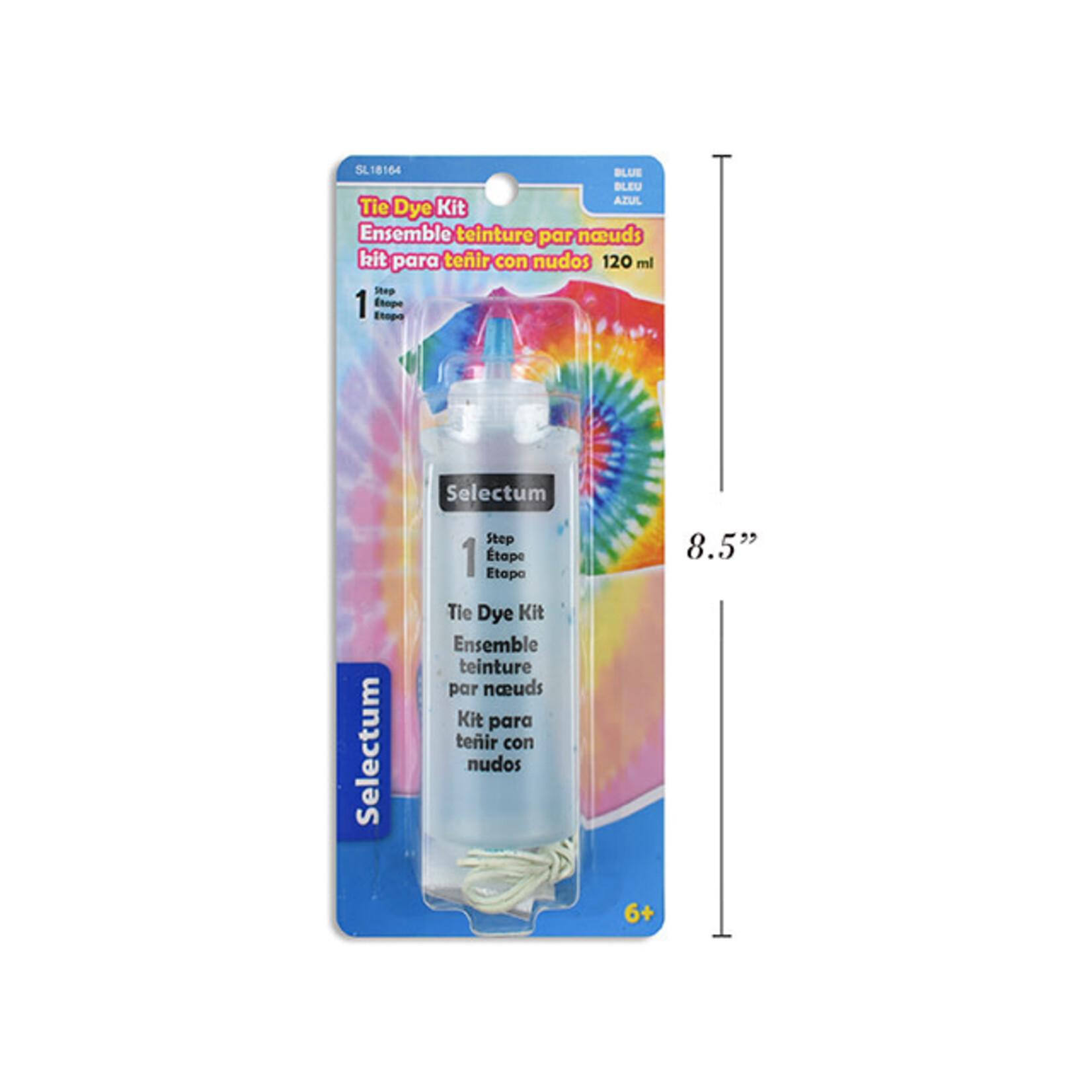 Tie Dye Bottle 120 ML with 6 Bands, 2 Gloves and Instructions