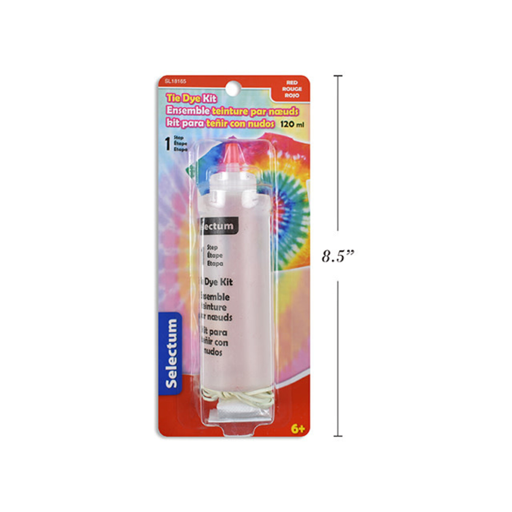 Tie Dye Bottle 120 ML with 6 Bands, 2 Gloves and Instructions