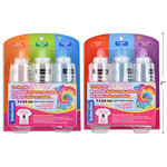 Tie Dye Kit 3 X 3.5 GMS Each Colour 20 Bands + 4 Gloves - Orange, Green and Blue