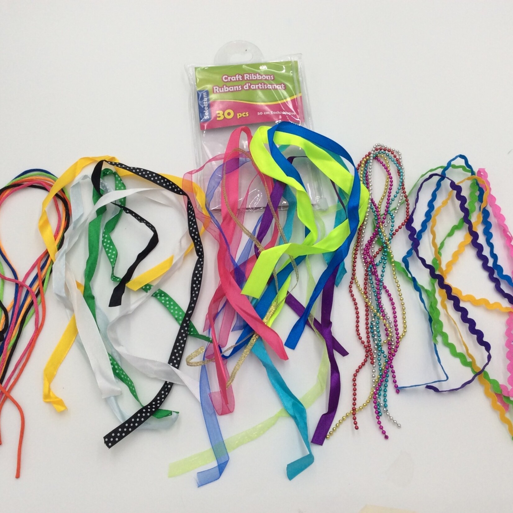 Assorted 8 Style Craft Ribbons 30CT (50cm)