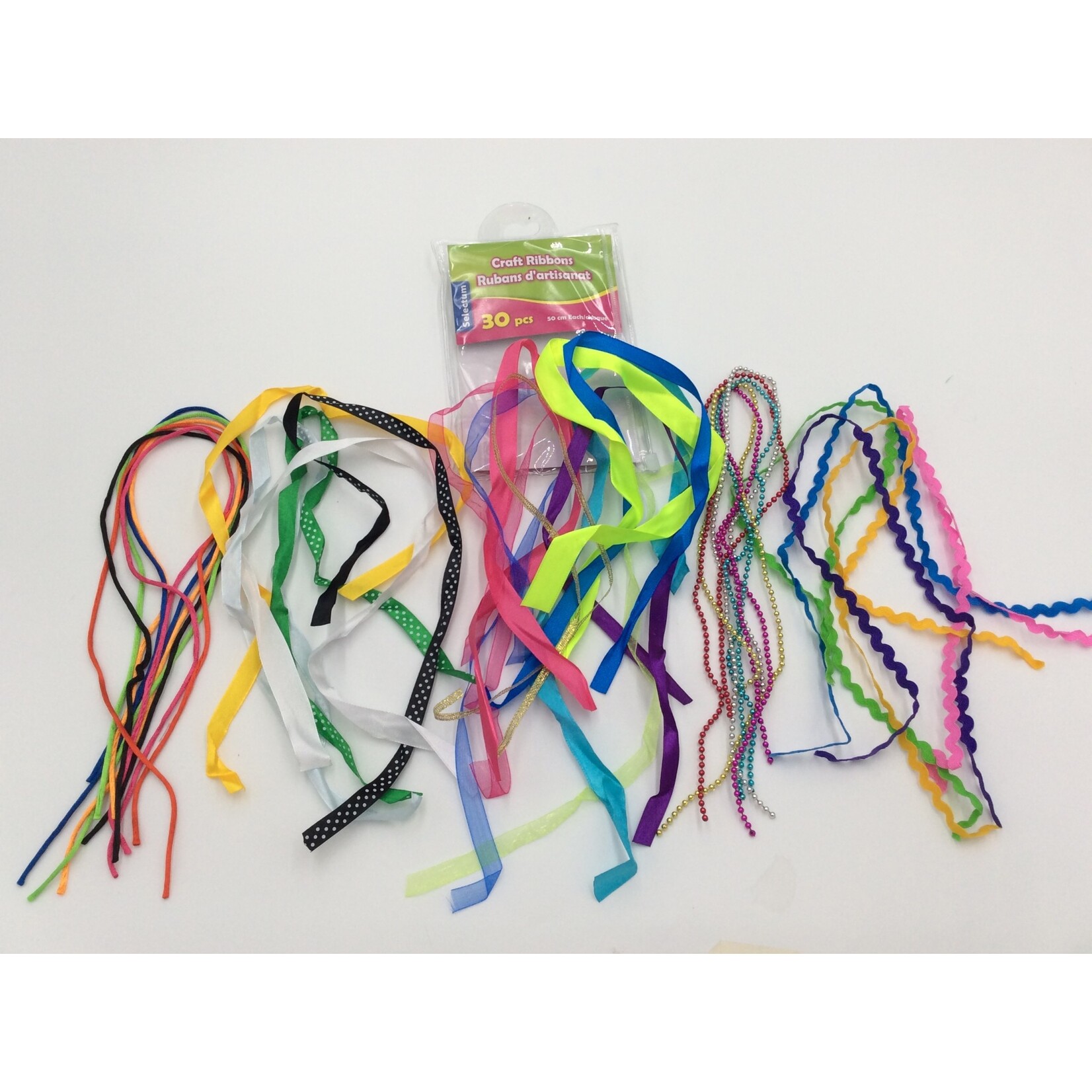 Assorted 8 Style Craft Ribbons 30CT (50cm)