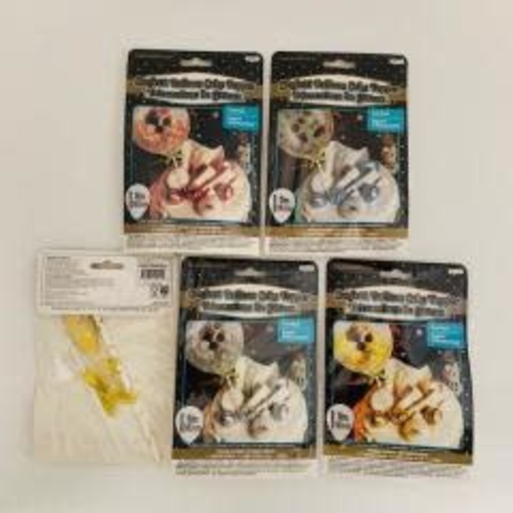 Cake Topper Set Confetti Balloon Multicolour