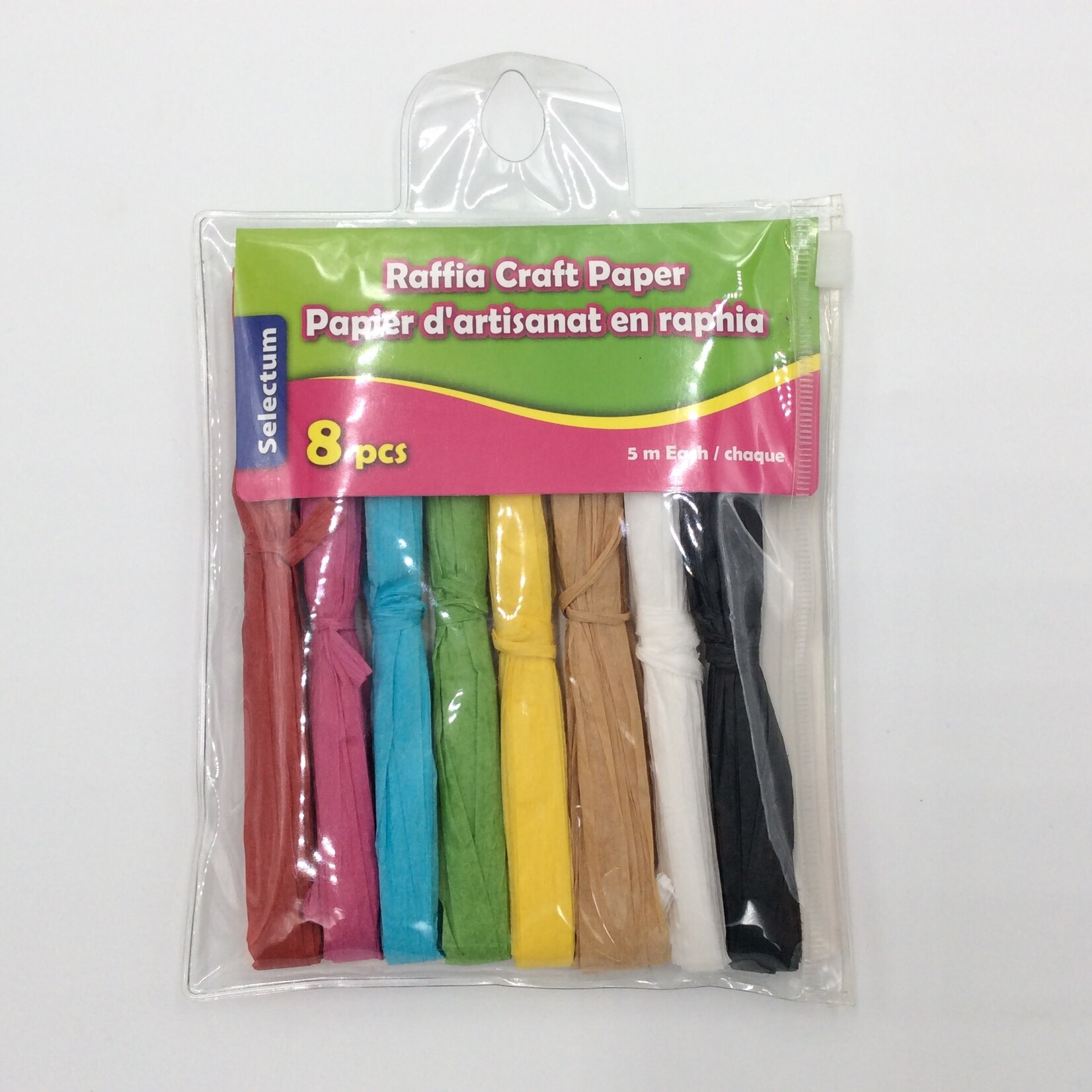 Raffia Craft Paper Assorted 8CT