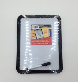 Magnetic Whiteboard and Marker 8.5x11 Inches - Black