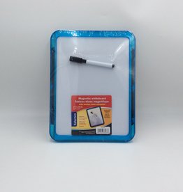 Magnetic Whiteboard and Marker 8.5x11 Inches - Blue