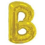 Foil Letter Balloon 34 Inches Gold B