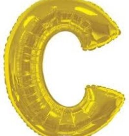 Foil Letter Balloon 34 Inches Gold C