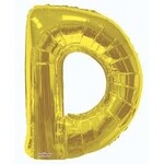 Foil Letter Balloon 34 Inches Gold D