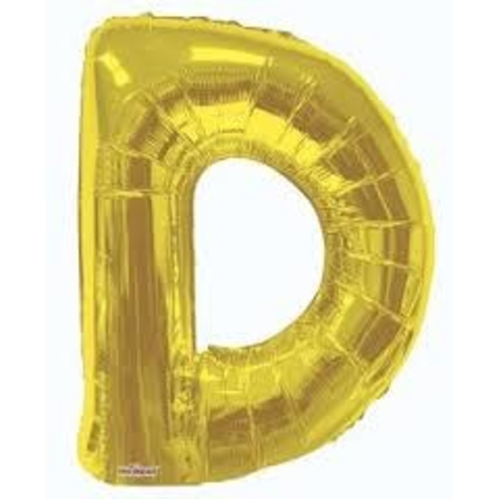Foil Letter Balloon 34 Inches Gold D