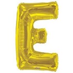 Foil Letter Balloon 34 Inches Gold E