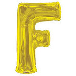 Foil Letter Balloon 34 Inches Gold F