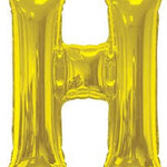 Foil Letter Balloon 34 Inches Gold H