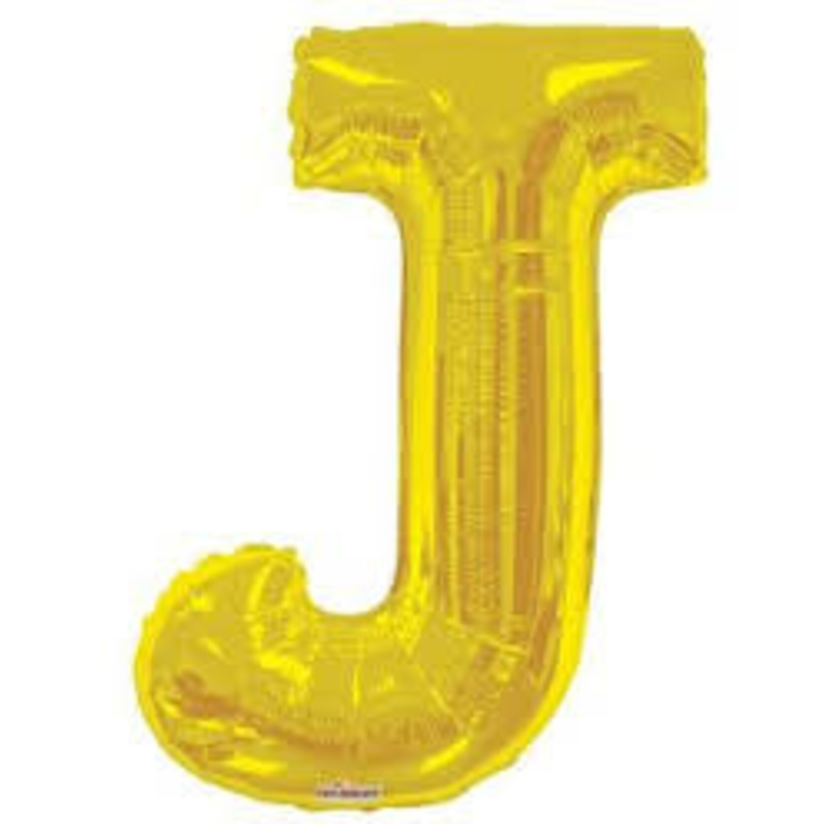 Foil Letter Balloon 34 Inches Gold J