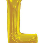 Foil Letter Balloon 34 Inches Gold L