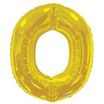 Foil Letter Balloon 34 Inches Gold O