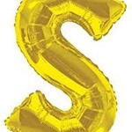 Foil Letter Balloon 34 Inches Gold S