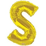 Foil Letter Balloon 34 Inches Gold S