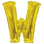 Foil Letter Balloon 34 Inches Gold W