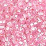 Ponybead  (500 grams) 6/0 Silverlined Dyed Rose