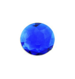 Acrylic Facetted Rhinestone Round 16mm (100 pcs)  Royal Blue
