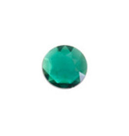 Acrylic Facetted Rhinestone Round 16mm (100 pcs)  Emerald Green