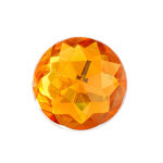 Acrylic Facetted Rhinestone Round 18mm (100 pcs)  Marigold