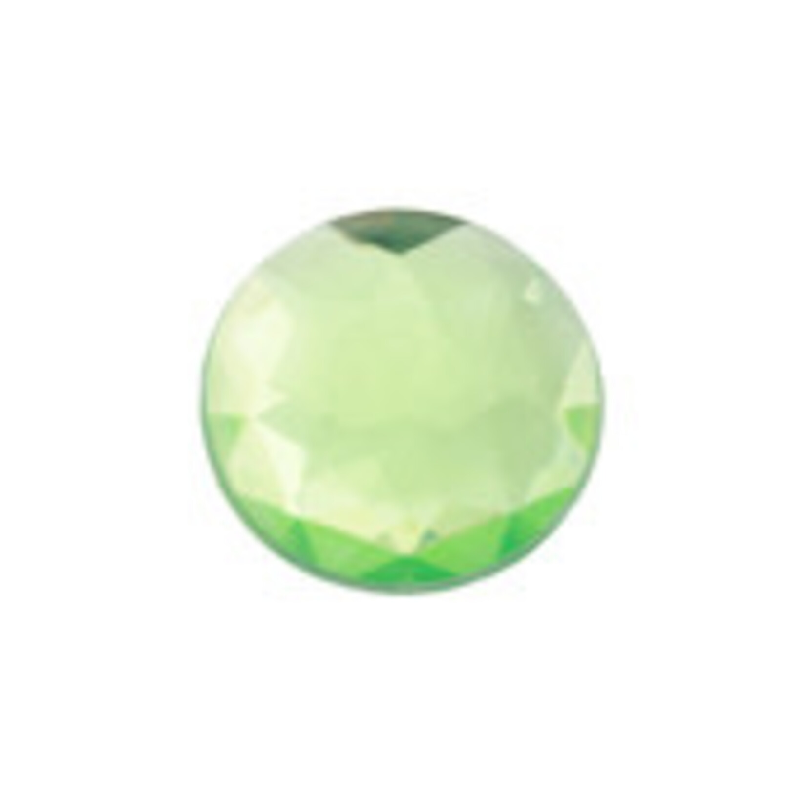 Acrylic Facetted Rhinestone Round 18mm (100 pcs)  Peridot