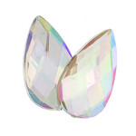Acrylic Facetted Rhinestone Pear 30x17mm  (100 pcs) Crystal AB 30x17mm