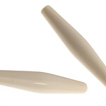 Acrylic Hairbone Pipe 2 Inches (12 pcs) Bone White