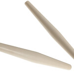Acrylic Hairbone Pipe 4 Inches (12pcs) Bone  White