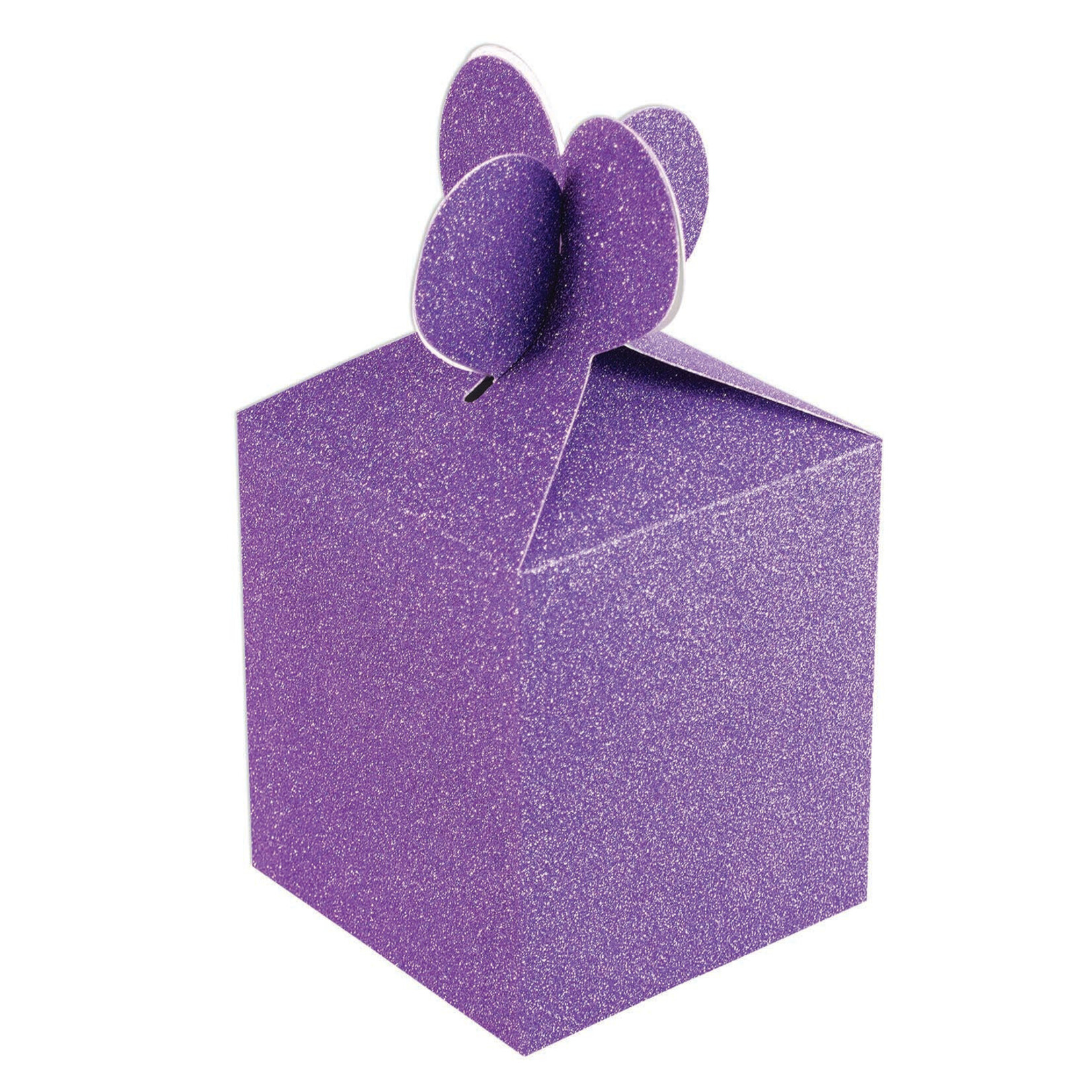 Diamond Gift Box 4 inches (2 pieces) Purple