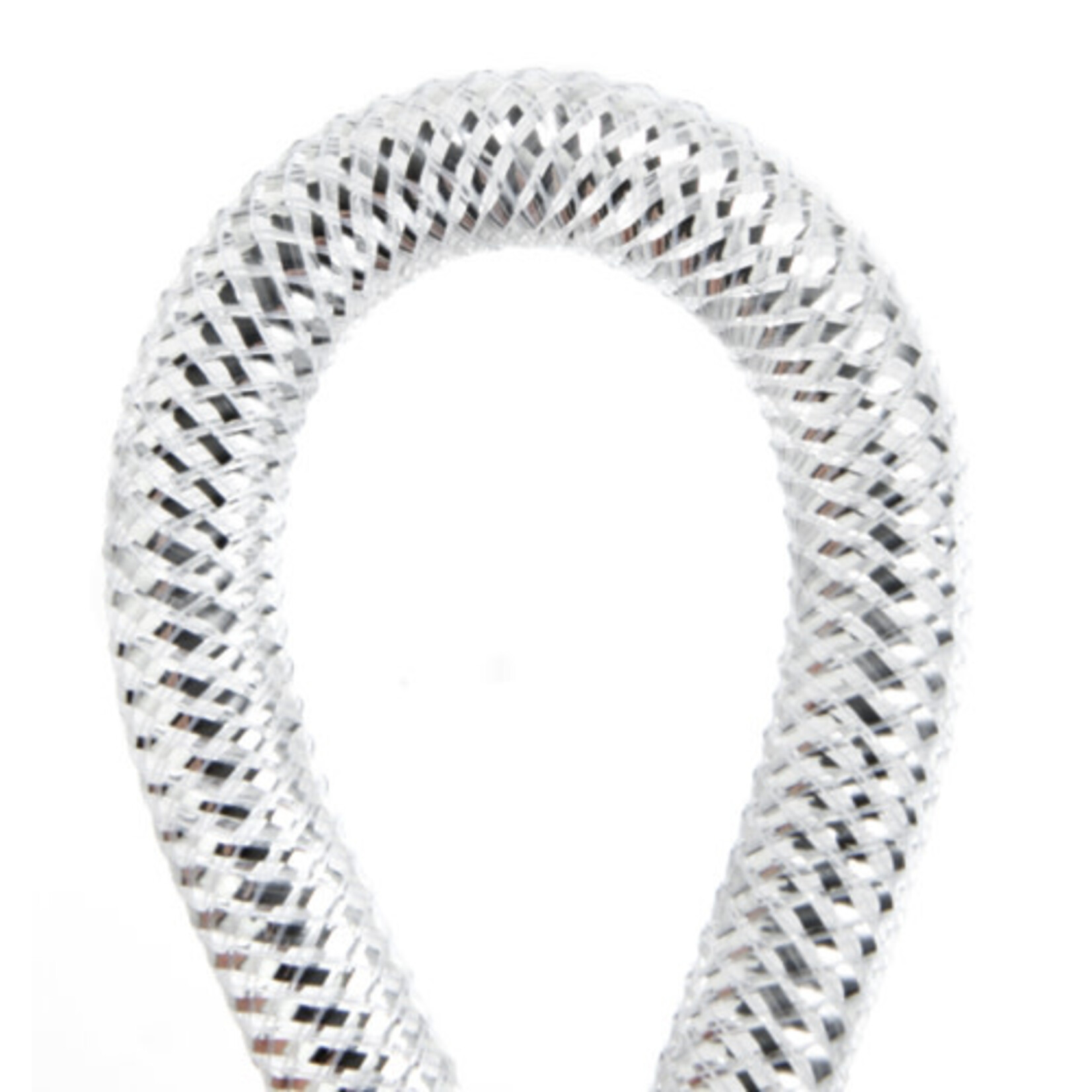 Nylon Mesh Tubing  Silver 9-10mm 30 Meters