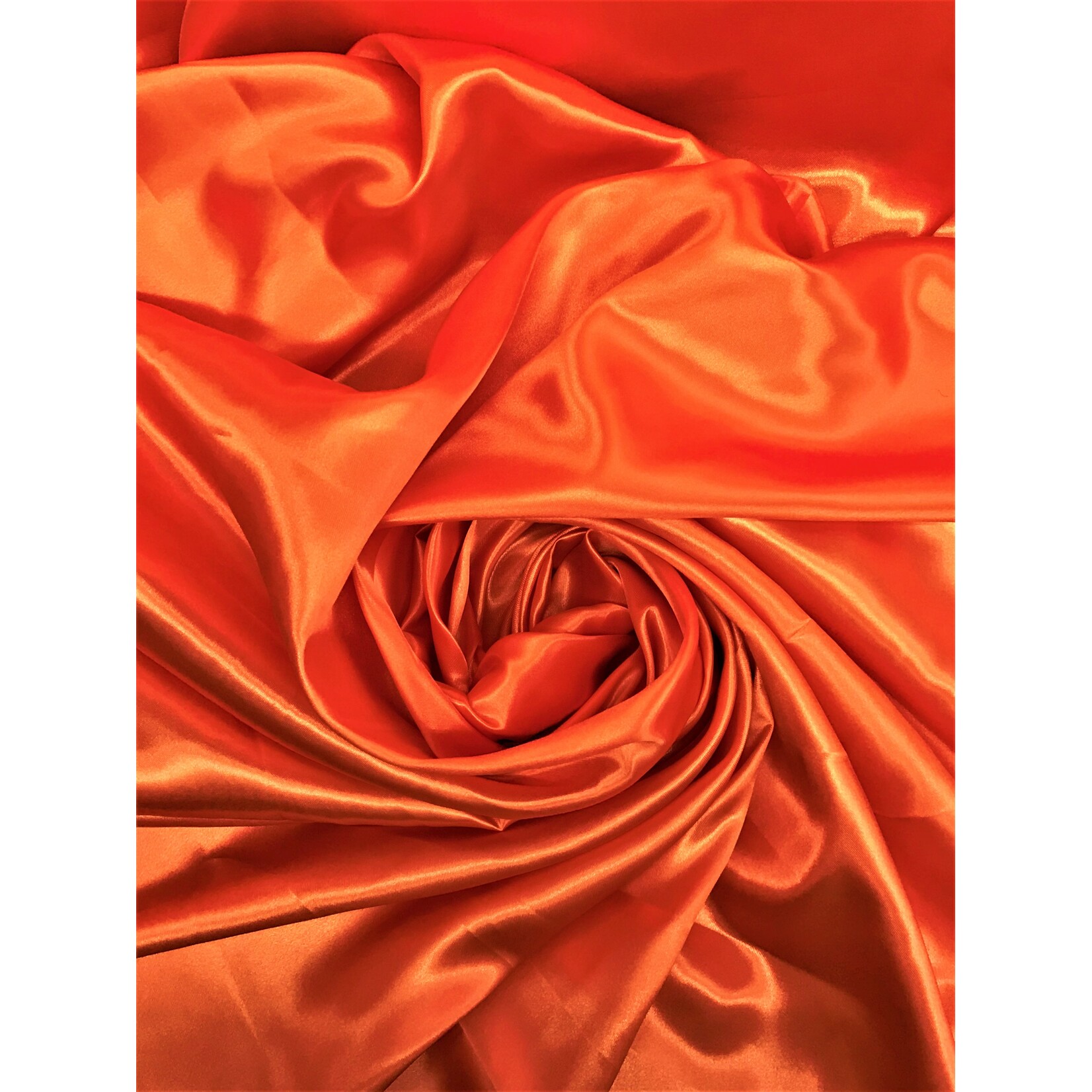 Satin Polyester 58 - 60 Inches  Orange