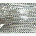 22901 Single Straw Braid (card) 36 yards Lazer Silver