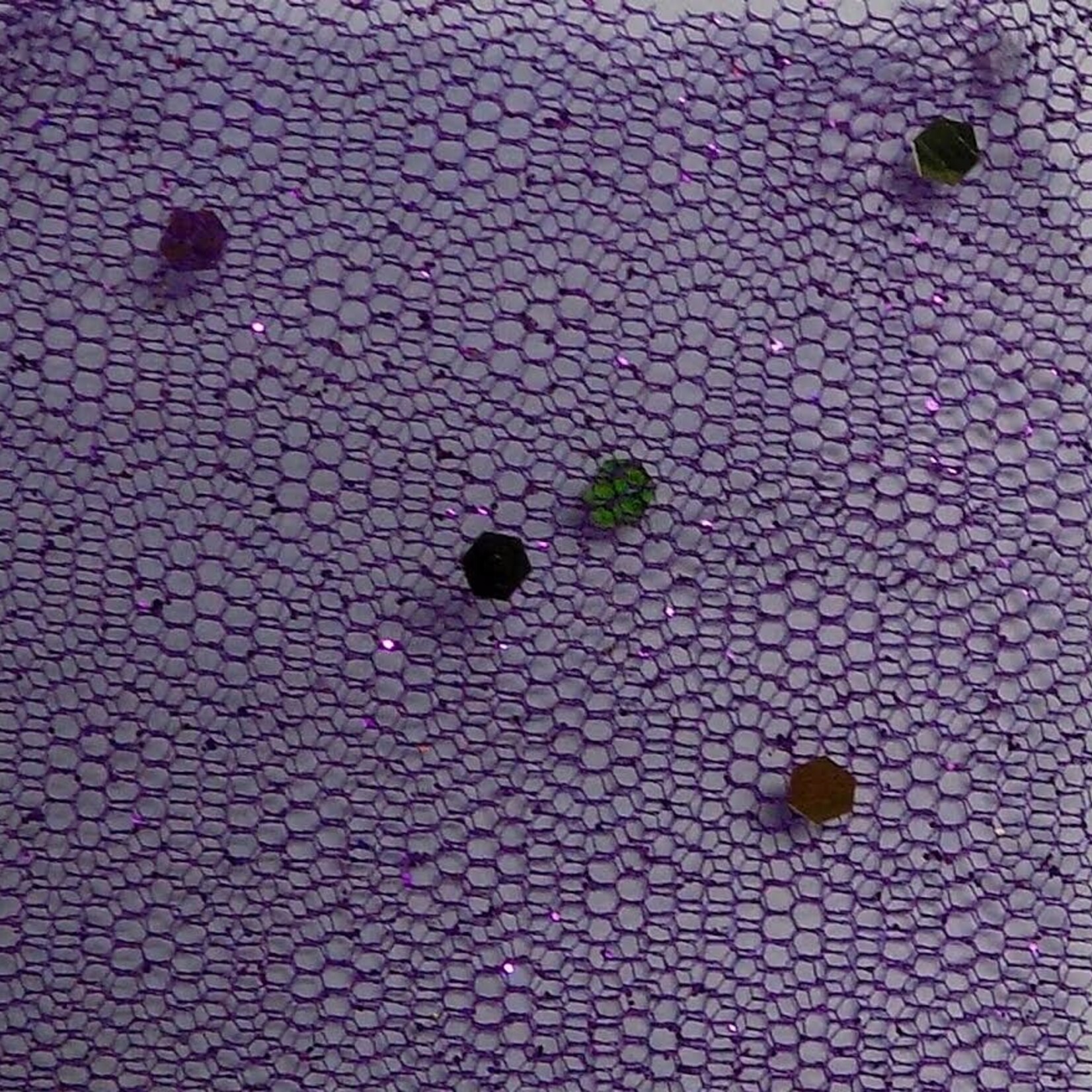 Glitter Mesh Non-stretch 58-60 Inches Multi - Purple #08