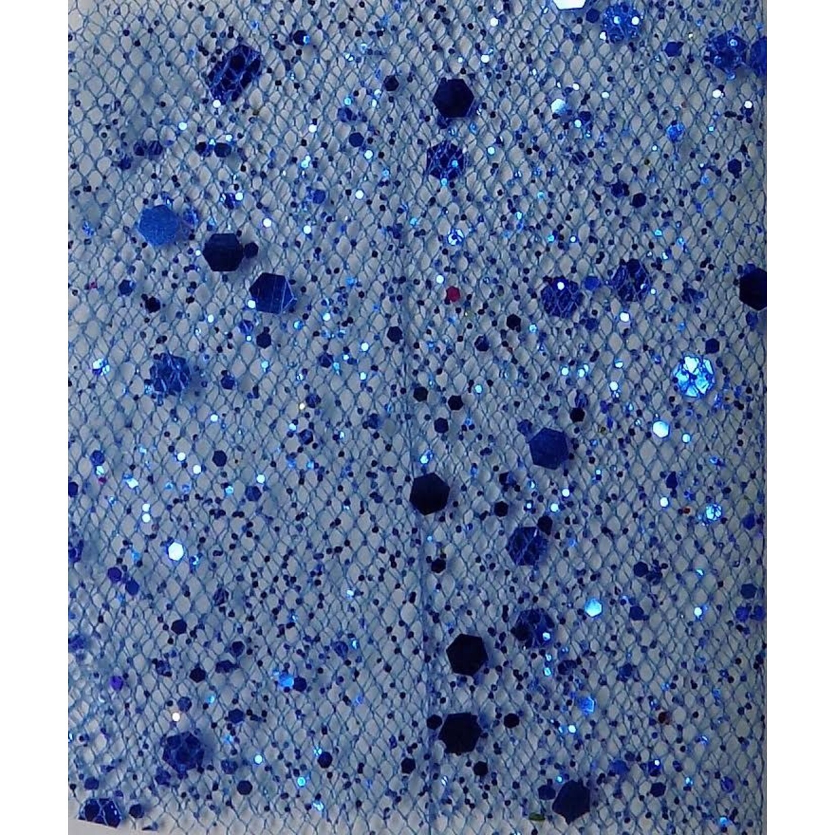 Glitter Mesh Non-stretch 58-60 Inches - Royal Blue