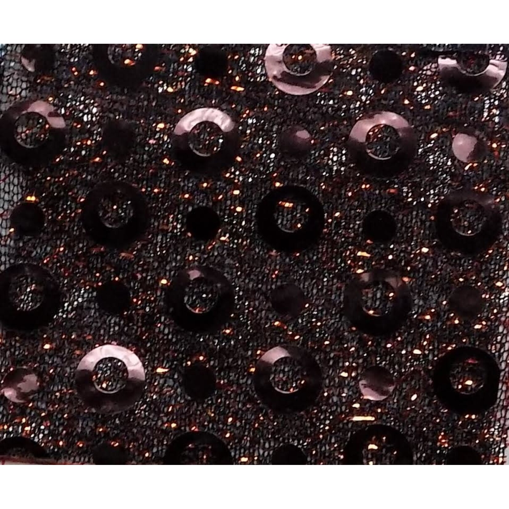 Shining Mesh With Silver Dot Brown