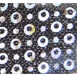 Shining Mesh With Silver Dot Black/Silver