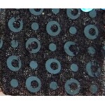 Shining Mesh With Silver Dot Black
