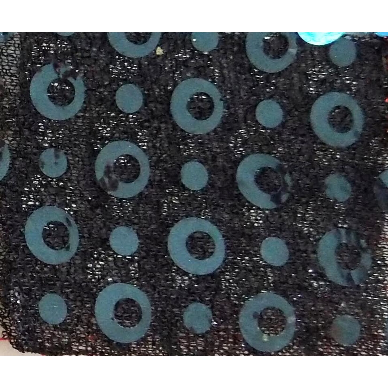 Shining Mesh With Silver Dot Black