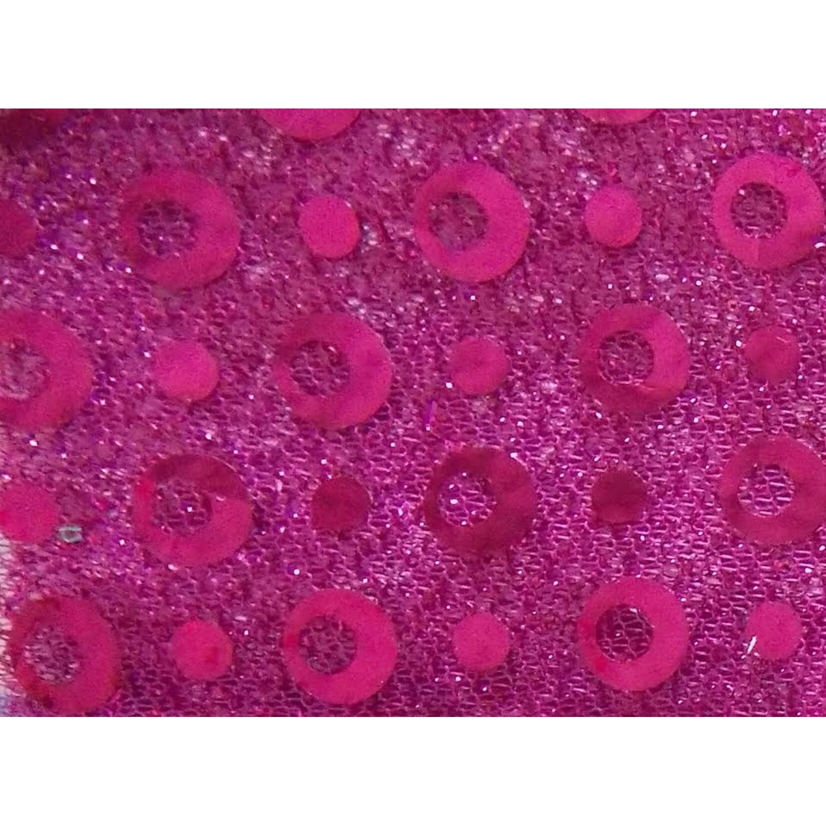 Shining Mesh With Silver Dot Pink
