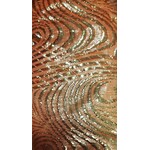 Swirl Lame 45 Inches - Copper