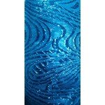 Swirl Lame 45 Inches - Turquoise