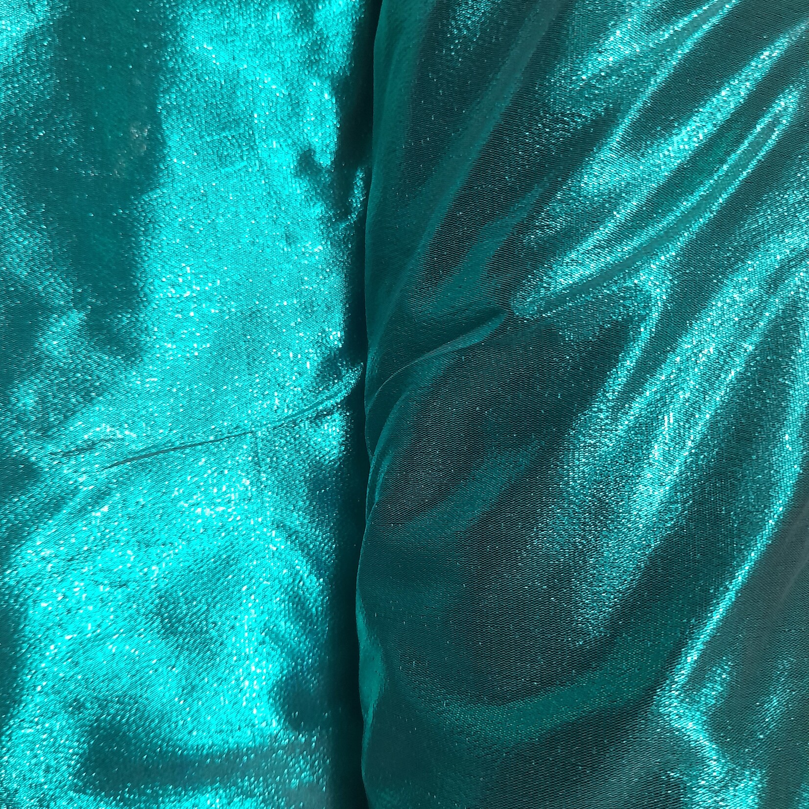 Tissue Lame 42 - 44 Inches - Aqua