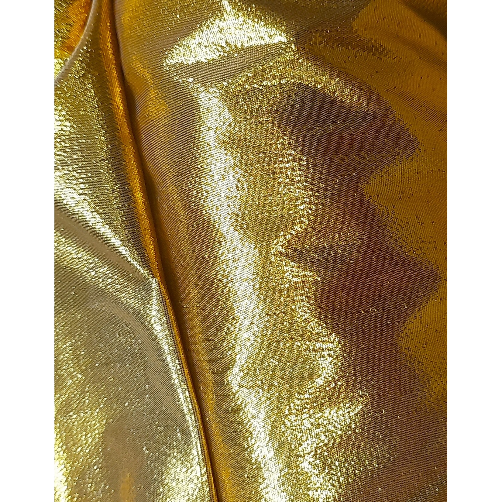 Tissue Lame 42 - 44 Inches - Medium Gold