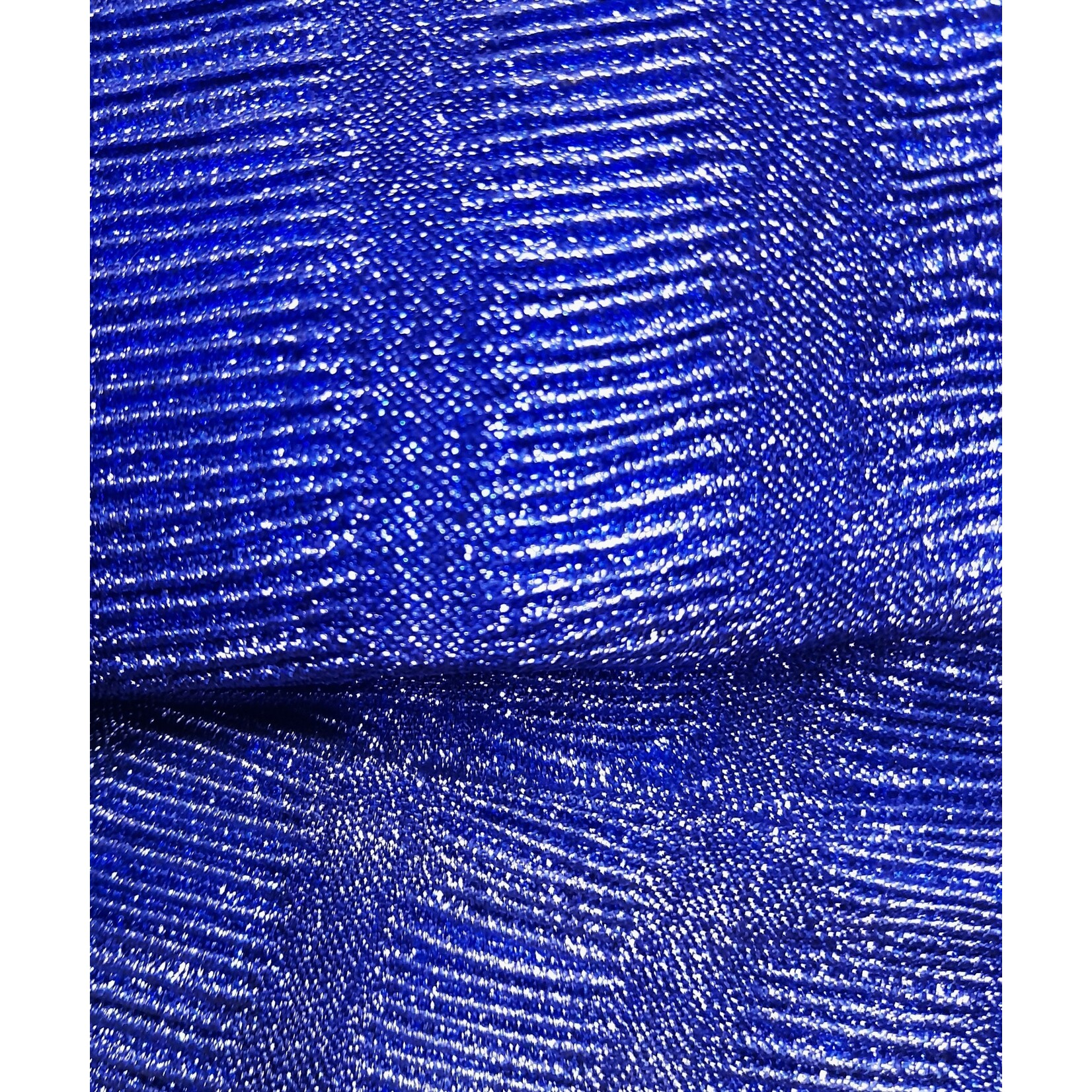 Metallic Accordion Lame - Blue