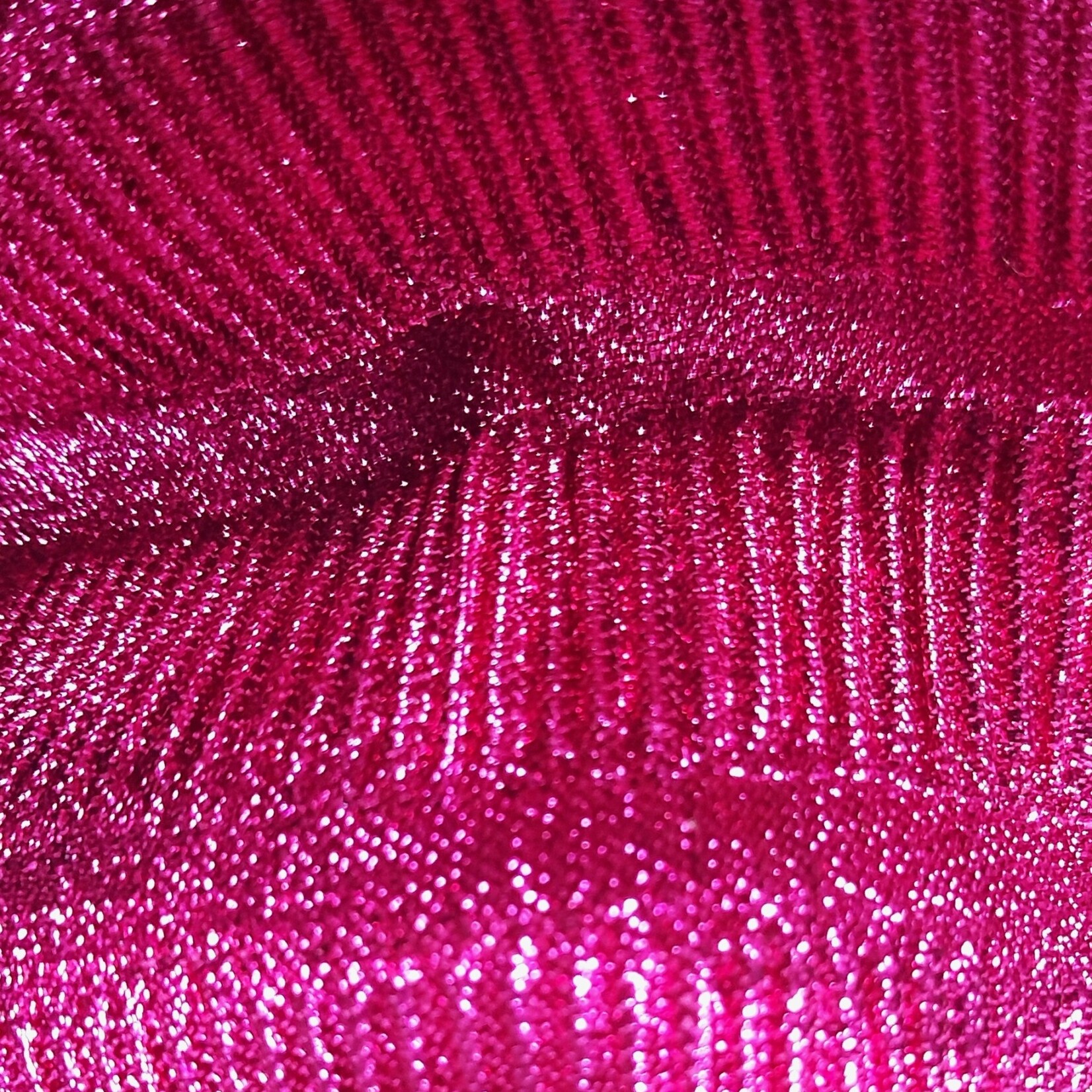 Metallic Accordion Lame - Fuchsia