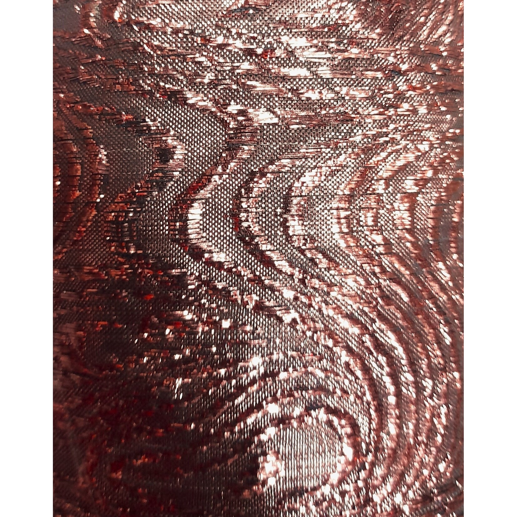 Swirl Lame 45 Inches - Brown / Coffee #21