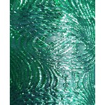 Swirl Lame 45 Inches - Emerald Green